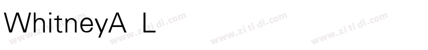 WhitneyA Light字体转换